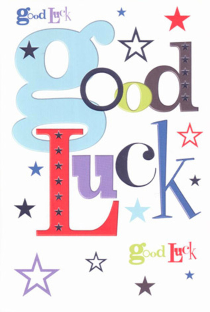 Bursting with warmth and vibrancy, this good luck card is a visual echo of Willesden's creative flair and neighbourly cheer. Each letter, styled in alternating wide pastel blues, sharp blacks, and radiant reds, jumps to life as if cheering from the touchlines at Gladstone Park. Scattered stars, dashing across the white background, range from deep indigo blues to lemon-lime greens and gentle lavenders, their whimsy reminiscent of the sparkle in the eyes of hometown supporters. An abundance of white space allows each colour and character to pop, giving the design a fresh, contemporary yet heartfelt feel. The quality of the cardstock is tangible-smooth as flower petals, solid in the hand, promising the same sense of care and craftsmanship that Willesden Florist brings to every arrangement. This is more than a card: it's a small token of belief, ready to whisper encouragement before a big move near Dollis Hill or the start of a creative endeavour in Harlesden, layered with the genuine optimism unique to our local community.